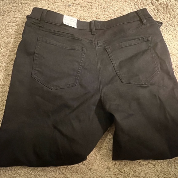 Lane Bryant Holiday Christmas Sparkle Black Sequins Boyfriend Jean - size 14 - Picture 9 of 12